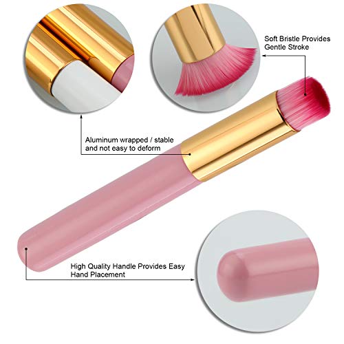 MWOOT 8 Piezas Cepillos de limpieza para Puntos Negros, Limpiador de Extensión de Pestañas,Cepillo de Limpieza Profunda de Poros de Nariz, Cepillos de Limpieza Facial