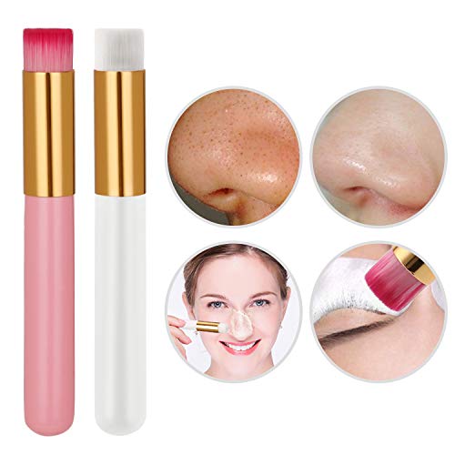 MWOOT 8 Piezas Cepillos de limpieza para Puntos Negros, Limpiador de Extensión de Pestañas,Cepillo de Limpieza Profunda de Poros de Nariz, Cepillos de Limpieza Facial