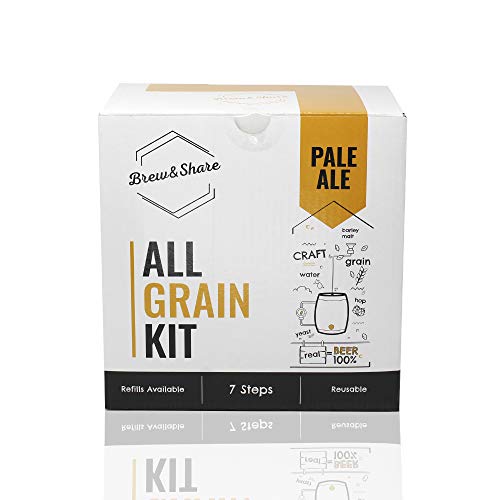 #My Brewery DRINK YOUR OWN BEER Brew&Share | Kit para Hacer Cerveza Pale Ale | Tu Cerveza en 2 semanas. Elaboración con maltas. Fermentación en Barril.