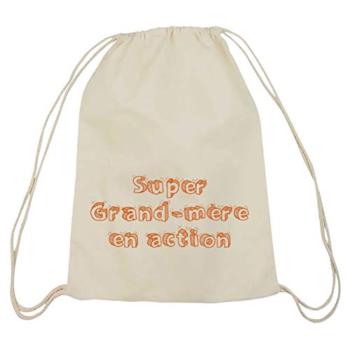 My Custom Style - Saco de mochila de algodón, 37 x 41 cm #Nonni-Grand-mère Action#