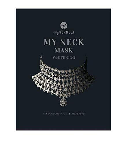 My Formula - My Neck Mask Whitening, Mascarilla Coreana De Cuello Para Hidratar y Unificar El Tono, 5 Unidades
