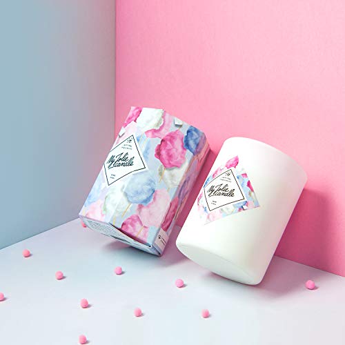 My Jolie Candle- Vela con aroma a algodón de azúcar y collar en su interior