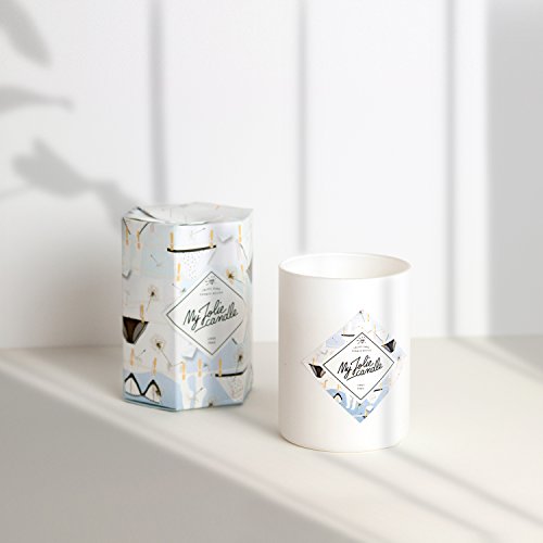 MY JOLIE CANDLE - Vela perfumada con una Joya Sorpresa en su Interior - Collare - Plata - Lino Fresco - Cera Natural - 330g - Tiempo de combustión : 70 Horas