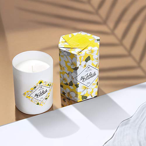 MY JOLIE CANDLE - Vela perfumada con una Joya Sorpresa en su Interior - Pulsera - Plata - Monoï de Tahití - Cera Natural - 330g - Tiempo de combustión : 70 Horas