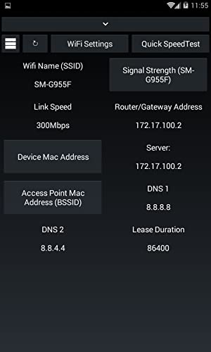My WiFi (Signal Strength, Link Speed, DNS server, gateway, Mac Address )