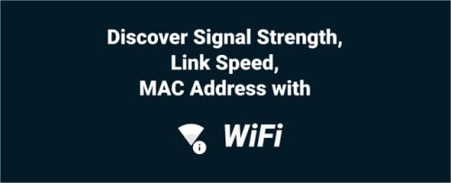 My WiFi (Signal Strength, Link Speed, DNS server, gateway, Mac Address )