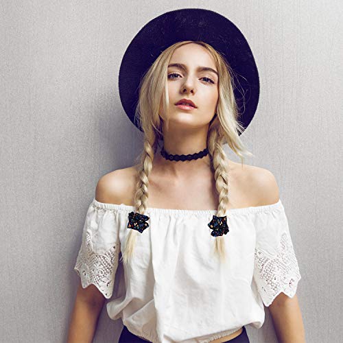 Myhozee 16 Pz Coleteros pelo Mujer, Coleteros Scrunchies Gasa Elástico de Tela Multicolor Accesorios Para El Cabello Ponytail Titular Para Mujeres Niñas