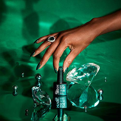 Mylee Colección Gemas Preciosas, Set Exclusivo navideño de colores MYGEL, Kit de esmaltes de uñas en gel con LED UV, rojo rubí y verde esmeralda brillante