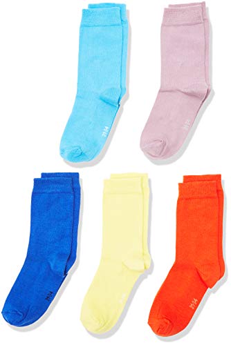 MyWay Kids Socks Basic 10er Calcetines, Multicolor (Yellow/Blue/Purple/Navy/Red 997), 23-26 (Talla del fabricante: 23/26), Pack de 10