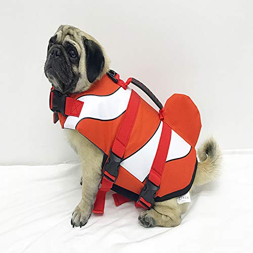 MYYXGS Chaleco Salvavidas Perro Chaleco Chaleco Perro bañador Chaleco Salvavidas Chaqueta y tiburón Forma m