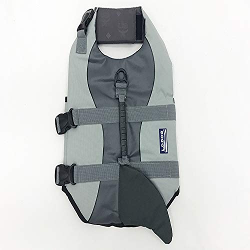 MYYXGS Chaleco Salvavidas Perro Chaleco Chaleco Perro bañador Chaleco Salvavidas Chaqueta y tiburón Forma m