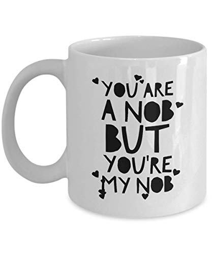 N / A Novio Regalos de cumpleaños Eres mi nob Taza de café Taza de té para Navidad San Valentín Aniversario de cumpleaños - wm2988