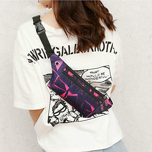 N / A Riñonera Femenina Deportiva Bolso Impermeable Unisex Cambio teléfono móvil Bolso de Cintura con Llave portátil Bolso de Cintura para Mujer Billetera Longitud del Paquete 30cm