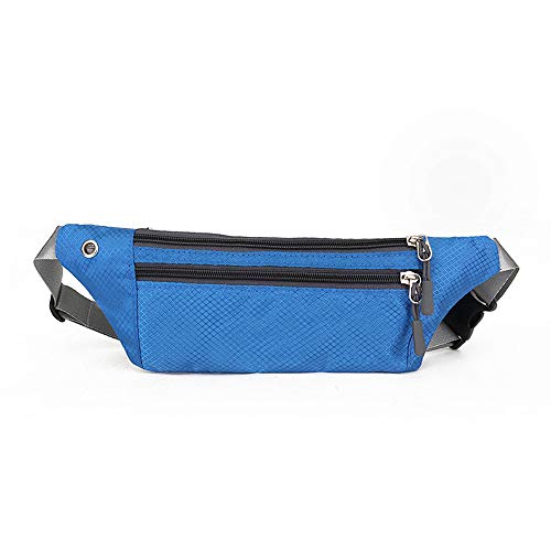 N / A Riñonera Femenina Deportiva Bolso Impermeable Unisex Cambio teléfono móvil Bolso de Cintura con Llave portátil Bolso de Cintura para Mujer Billetera Longitud del Paquete 30cm