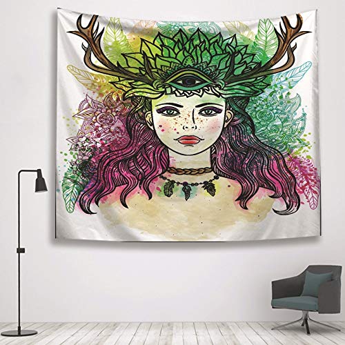 N / A Tapicería psicodélica en Blanco y Negro brujería Tapiz de Mano Tapiz Luna Sol Estrella Estampado Tarot Carta Manta tapicería decoración del hogar Tapiz Tapiz A19 150x200cm