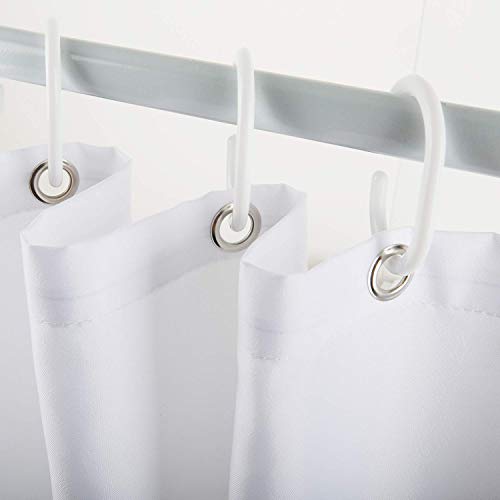 N\A Ganchos de Cortina de Ducha de Tela Impermeable Hello Little Prince Crown y Star Kids Welcome Baby Interior Letras Frase Extra Largo Baño Inodoro Ecológico