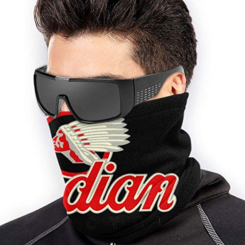 N/A Indian Motorcycles Microfiber Neck Warmer Headwear Scarf Mask For Spring Mask Bandana Balaclava Unisex