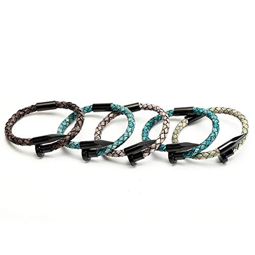 N/A Pulsera Joyas 2Pcs 6Mm Bead Pulseras De Piedra Natural para Hombres Pave Cz Disco Ball Hematite Macramé Zirconia Pulseras Yoga Brazaletes Joyería para