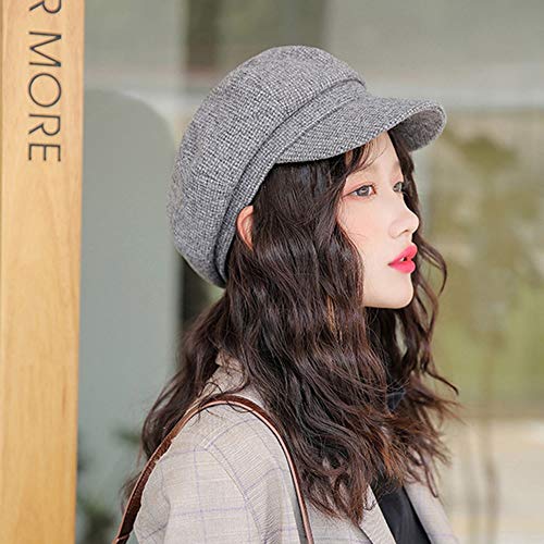 N\A ZGGYA 2020 y Otoño Invierno Escalada Turismo Nueva Espesado, además de Terciopelo Octogonal Sombrero de Punto de Cachemir Periódico Sombrero de la Boina de Deportes Femenino Cesta de la montaña