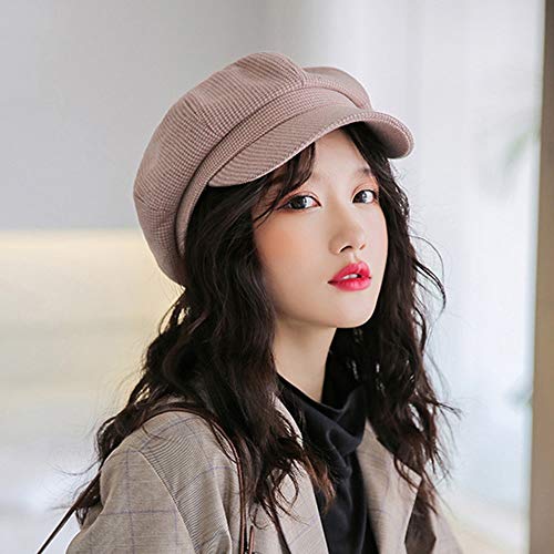 N\A ZGGYA 2020 y Otoño Invierno Escalada Turismo Nueva Espesado, además de Terciopelo Octogonal Sombrero de Punto de Cachemir Periódico Sombrero de la Boina de Deportes Femenino Cesta de la montaña