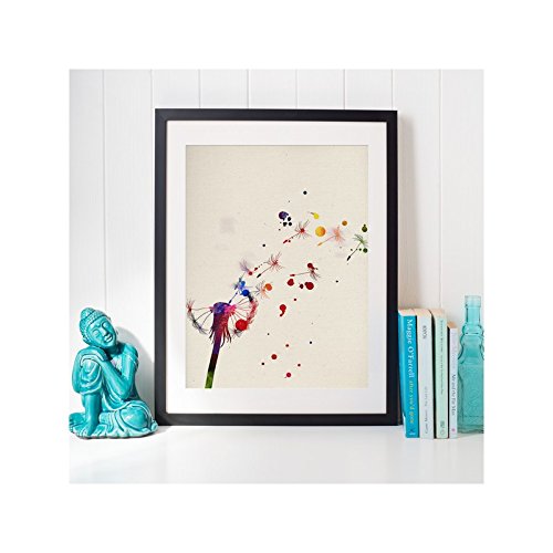 Nacnic Pack de láminas para enmarcar Diente DE LEÓN Y LIBÉLULA. Posters Estilo Acuarela con imágenes de la Naturaleza. Decoración de hogar. Láminas para enmarcar. Papel 250 Gramos