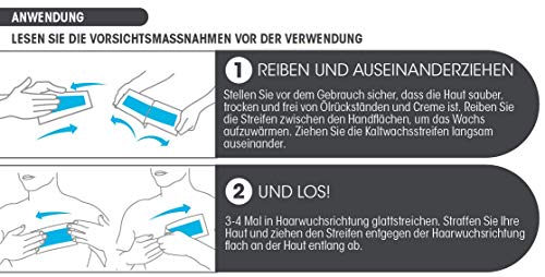 NAD 's fría Cera rayas Cuerpo para hombres, 20 unidades)