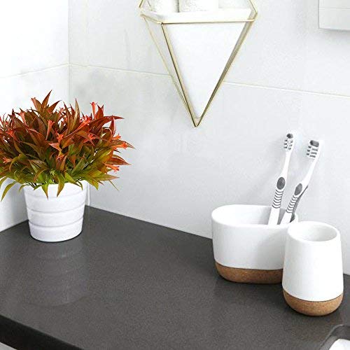 NAHUAA 4pcs Plantas Simulación Plantas de Plástico Plantas de Jardin Ramas Artificiales Rojo Arbustos Exterior Interior para Hogar Cocina Baño Balcón