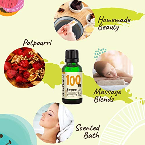Naissance Bergamota BIO - Aceite Esencial 100% Puro - Certificado Ecológico - 30ml