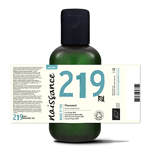 Naissance Linaza Virgen BIO - Aceite Vegetal Prensado en Frío 100% Puro - Certificado Ecológico - 200ml (2x100ml)