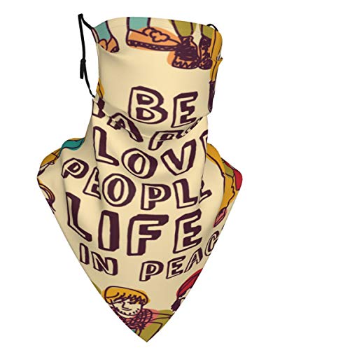 naizi Bandanas bufanda orejeras pasamontañas cara hombres mujeres protección polainas para el cuello cubierta orejeras bufanda para sol polvo viento motocicleta protección