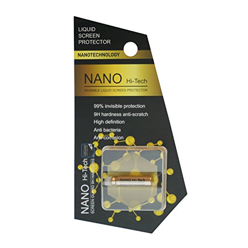 Nano Tecnología Líquido Protector de Pantalla Invisible-99% Transparencia-9H Dureza-3d Full Cover-Antiarañazos para iPhone X/8/7/6Plus para Samsung Galaxy-Especial para Pantalla Curva-1ml/Botella