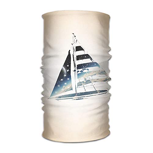 Naranja barco de vela unisex deportes variedad bufanda cabeza bufanda