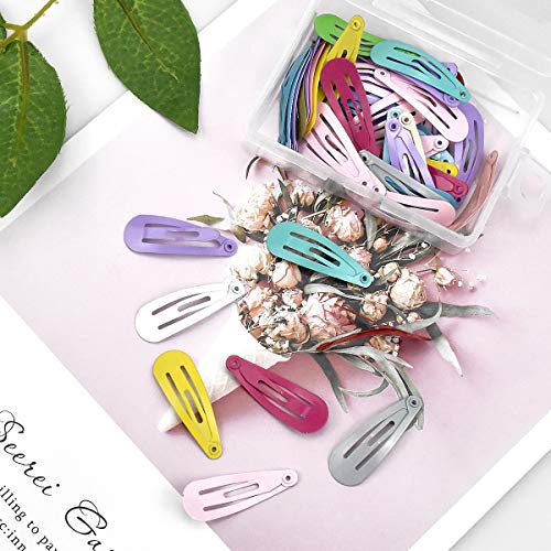 NATUCE 50PCS Pinzas Pelo Niña Clip Clips Pelo Niña Bebe Horquillas para el Pelo Niña Bebe Barrettes de Metal Antideslizantes para Niñas Accesorios para el Cabello
