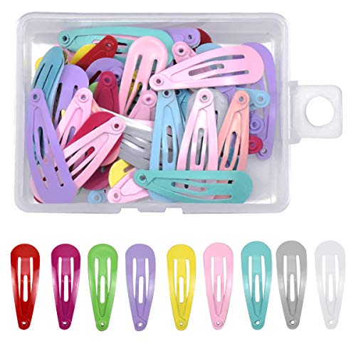 NATUCE 50PCS Pinzas Pelo Niña Clip Clips Pelo Niña Bebe Horquillas para el Pelo Niña Bebe Barrettes de Metal Antideslizantes para Niñas Accesorios para el Cabello