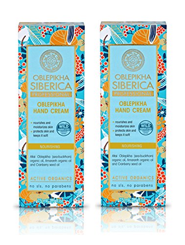 Natura Siberica Professional Oblepikha Crema de manos nutritiva 75 ml paquete doble