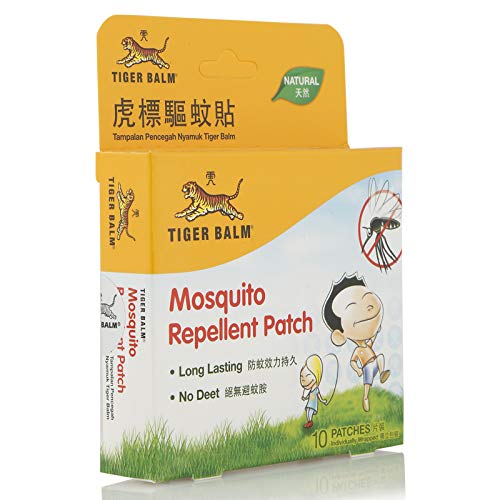 Natural Repelente de mosquitos parche diseño de tigre marca, 10 unidades individual wrapped-safe para bebé children-for al aire libre, jardín, Camping, Picnic, vacation-product de Singapur