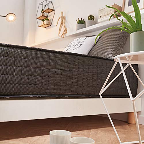 Naturalex | Titanium | Colchón 90x190 Cm Viscoelástico Premium 30 cm | Ultima Tecnología Blue Látex Firmeza Ideal | Confort Anti-presión | Tejidos Multicapas Transpirable | Certificado Oekotex