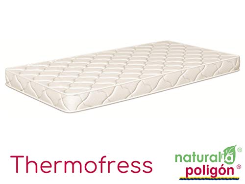 NATURALIA - Colchon Cuna thermofress, Talla 105x50cm, Color Blanco