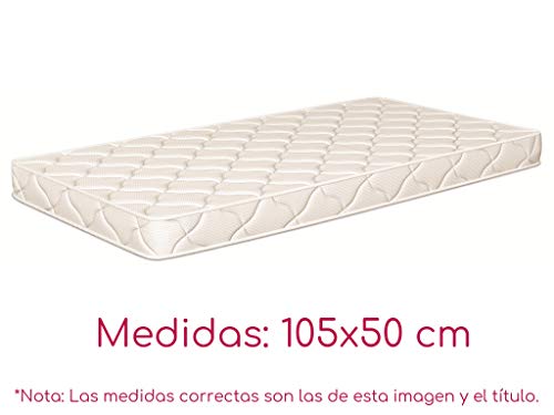 NATURALIA - Colchon Cuna thermofress, Talla 105x50cm, Color Blanco