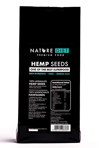 Nature Diet - Semillas de cáñamo, 1 kg