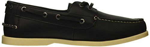 Nautica Men's NUELTIN Boat Shoe, Black, 12 Medium US