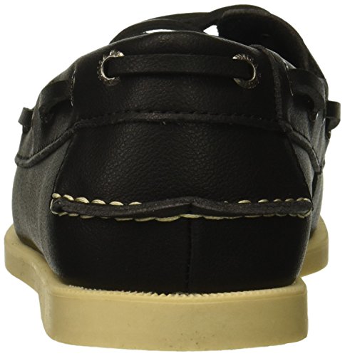 Nautica Men's NUELTIN Boat Shoe, Black, 12 Medium US