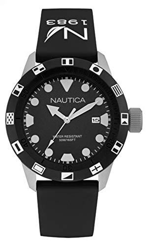 Nautica Reloj Analógico para Hombre de Cuarzo con Correa en Silicona NAI09509G
