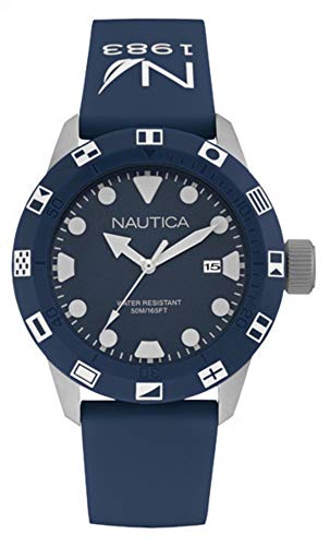 Nautica Reloj Analógico para Hombre de Cuarzo con Correa en Silicona NAI09511G