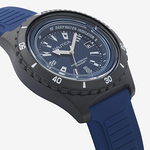 Nautica Reloj Analogico para Hombre de Cuarzo con Correa en Silicona NAPIBZ008