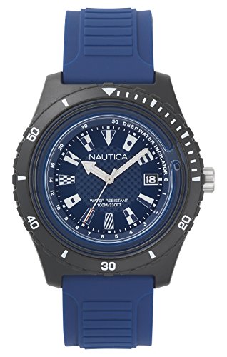Nautica Reloj Analogico para Hombre de Cuarzo con Correa en Silicona NAPIBZ008