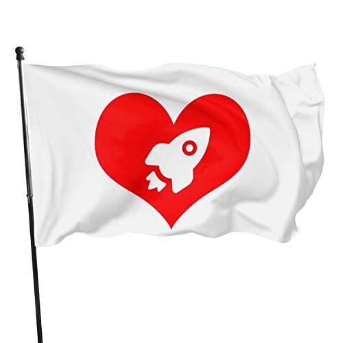 N/D For The Love Of Space A Little Heartburn bandera pancarta 3 x 5 in