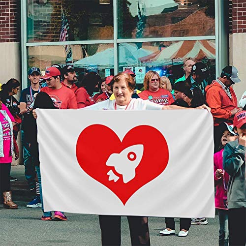 N/D For The Love Of Space A Little Heartburn bandera pancarta 3 x 5 in