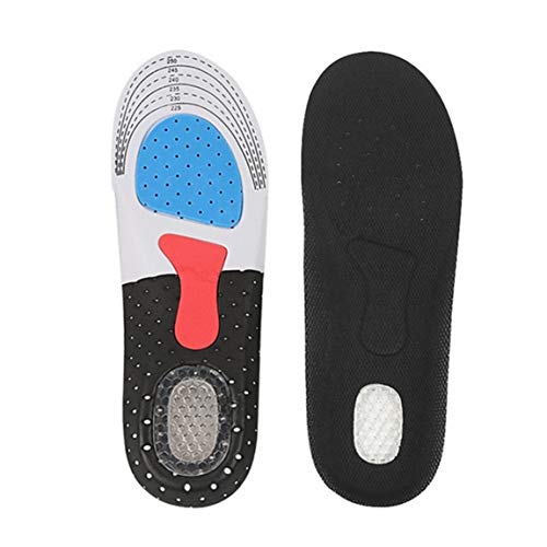 N/D Plantillas ortopédicas Plantillas de zapatos para fascitis plantar Soporte de arco para plantar, insertar pie ortopédico acolchado de longitud completa ajustable (25,5 cm)
