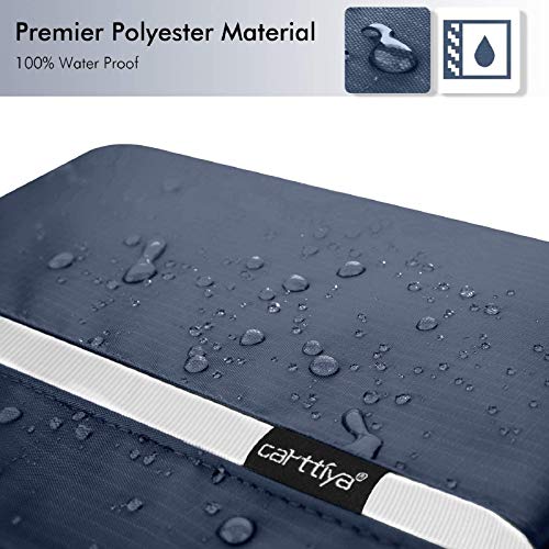 Neceser de Viaje, Neceser Maquillaje Grande para Hombre y Mujer, Carttiya Bolsa de Aseo Impermeable para Colgar (Z Azul)